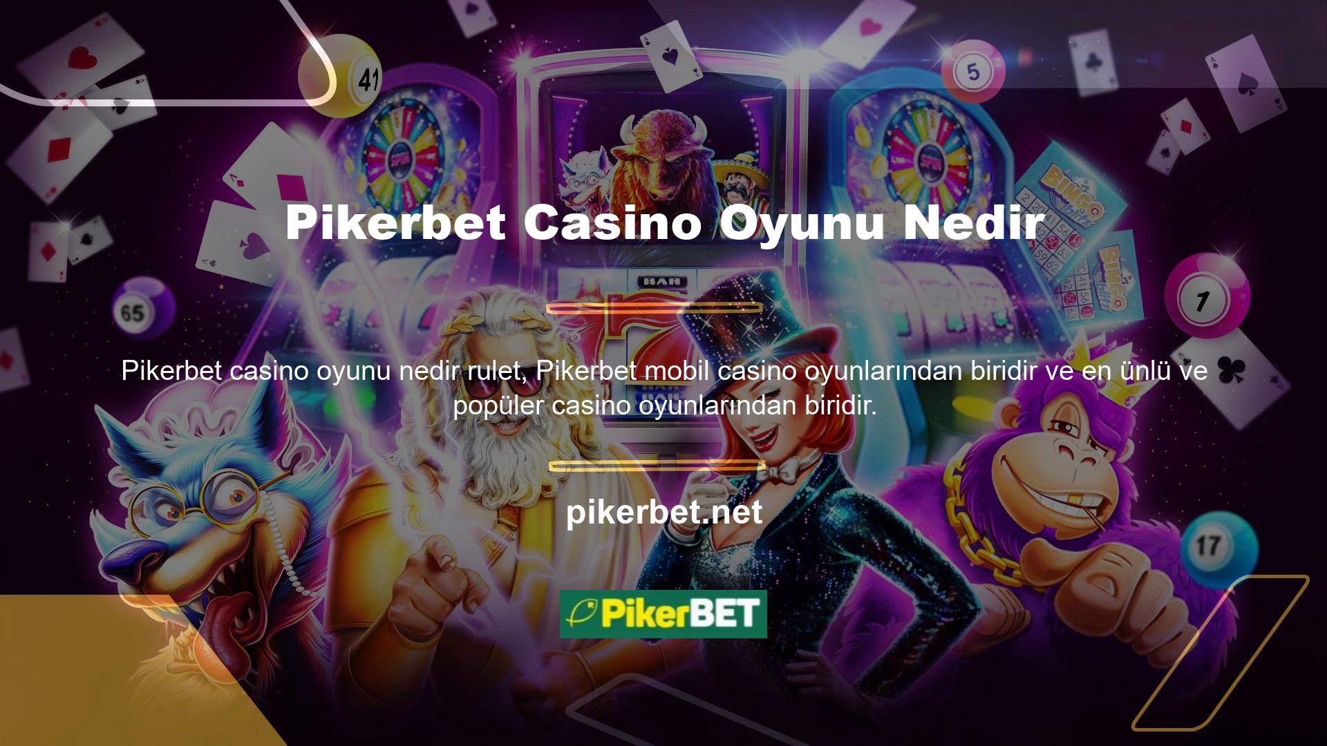 Casino denildiğinde akla ilk gelen rulet olsa da onlarda da canlı oyunlar ve normal oyunlar bulunmaktadır